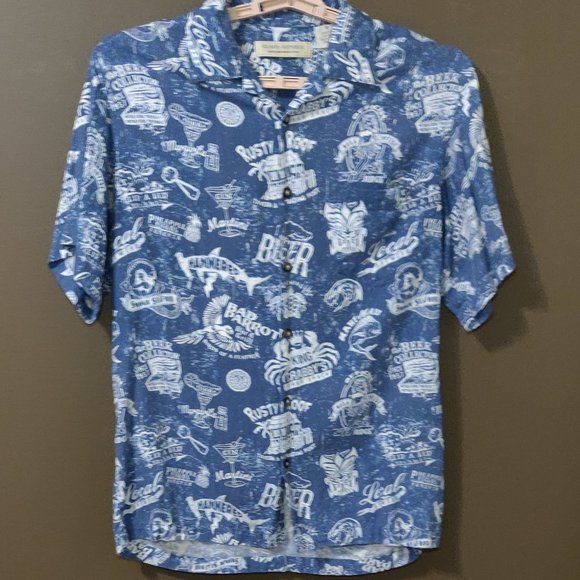Island Republic Island Party Time Button Up Shirt Men's SIZE MEDIUM - Picture 2 of 5